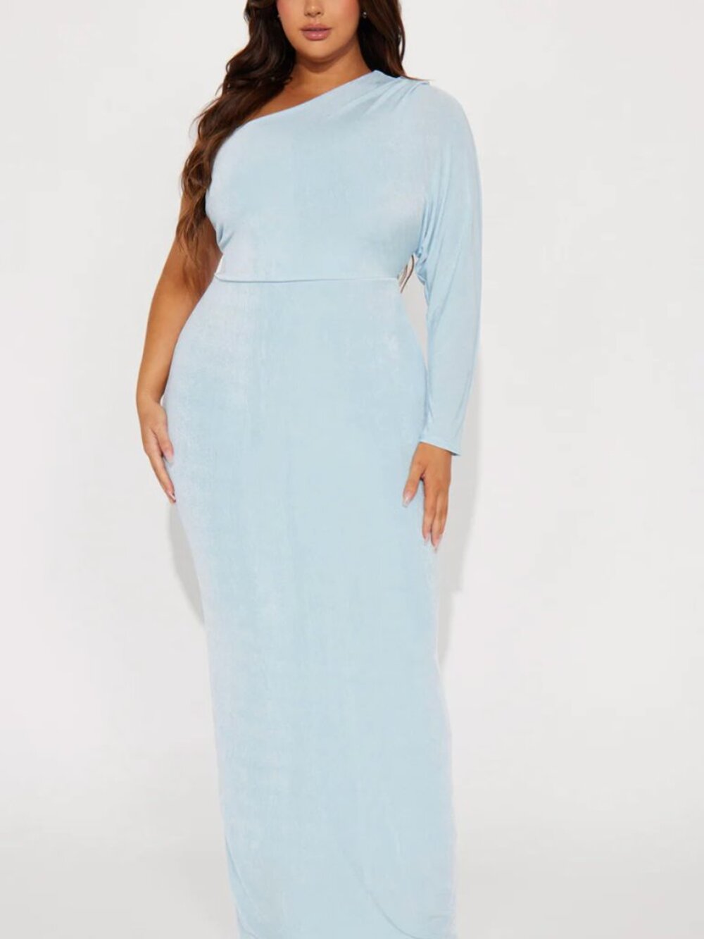 Lana Slinky Maxi Dress - Blue